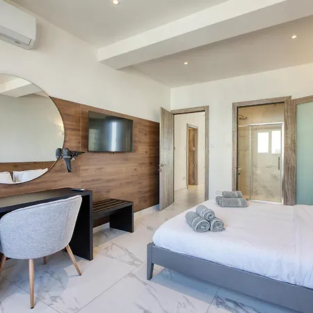 2br Sea View With Terrace Across Road Ac St Julians Malta Apartment *