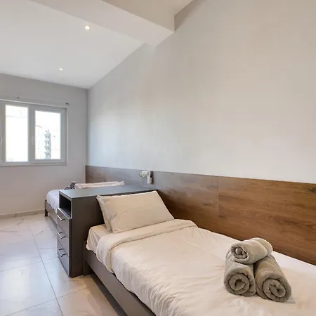 2br Sea View With Terrace Across Road Ac St Julians Malta Apartment