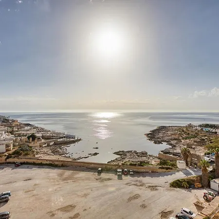 2br Sea View With Terrace Across Road Ac St Julians Malta