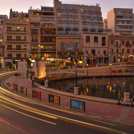 2br Sea View With Terrace Across Road Ac St Julians Malta