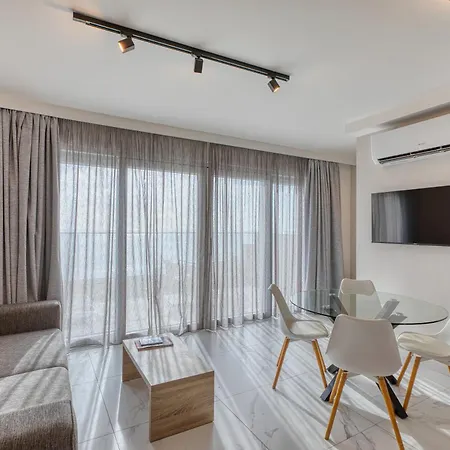 2br Sea View With Terrace Across Road Ac St Julians Malta Apartment Saint Julian's