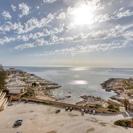 2br Sea View With Terrace Across Road Ac St Julians Malta Apartment