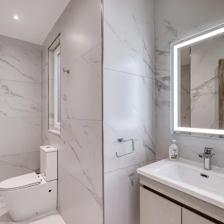 2br Sea View With Terrace Across Road Ac St Julians Malta *