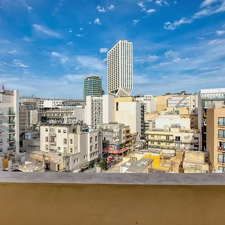 2br Sea View With Terrace Across Road Ac St Julians Malta Apartment Saint Julian's